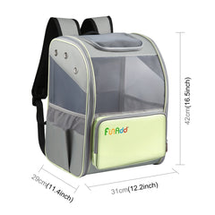 FUNADD Faltbarer, atmungsaktiver Haustier-Rucksack für den Außenbereich, Katzentasche, Haustier-Rucksack
