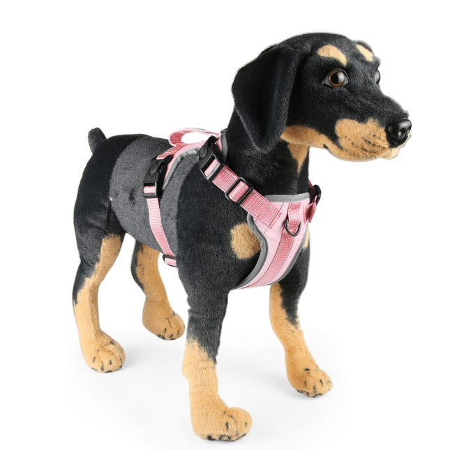 FunAdd Traction Rope Reflective Breathable Nylon Pet Vest Dog Harness, Size: M
