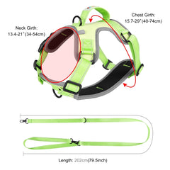 FunAdd Traction Rope Reflective Breathable Nylon Pet Vest Dog Harness, Size: M, Size: M