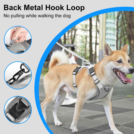 FunAdd Zugseil, reflektierendes, atmungsaktives Nylon-Haustierweste, Hundegeschirr, Größe: M, Größe: M