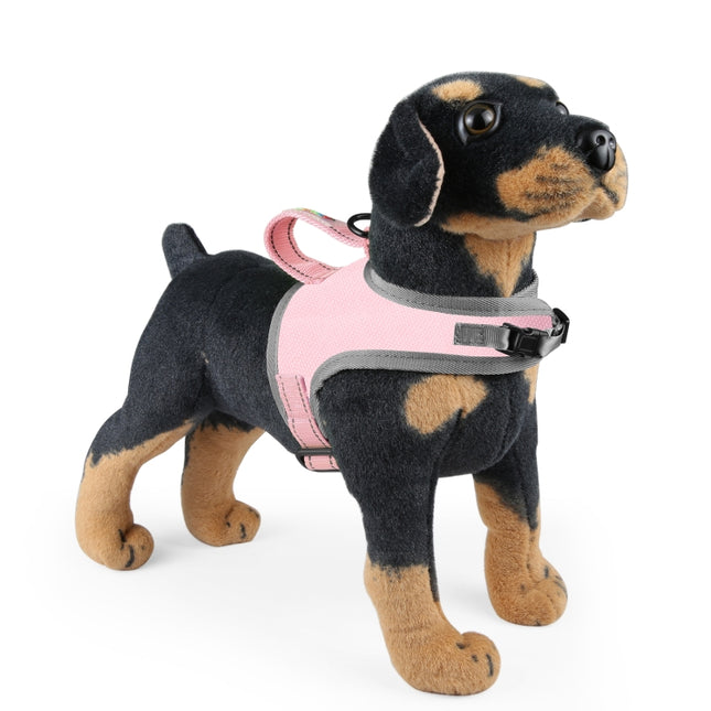 FunAdd Traction Rope Reflective Breathable Nylon Pet Vest Dog Harness, Size: S