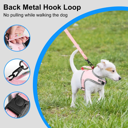 FunAdd Zugseil, reflektierendes, atmungsaktives Nylon-Haustierweste, Hundegeschirr, Größe: S, Größe: S
