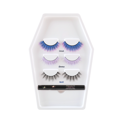 Lash Madness-3 Pair Faux Mink Lash Set Adhesive