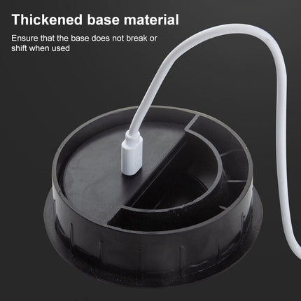 Tapa de orificio para cable USB de escritorio de 60 mm, soporte enrollador redondo, 60 mm