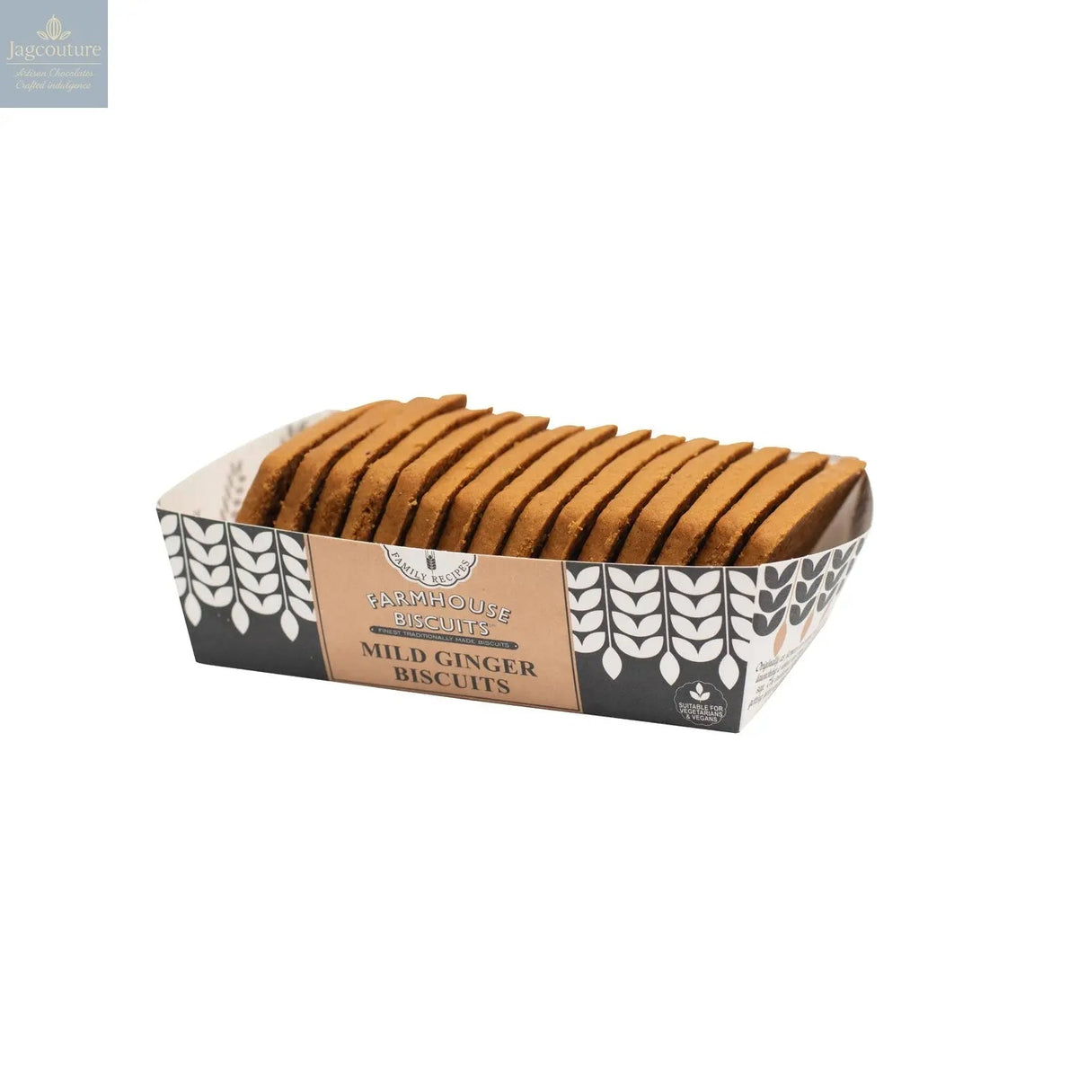 Farmhouse mild ginger biscuits in tray - VAT FREE