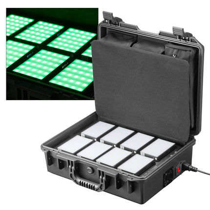 KNOWLED C5R K8 Eight-Light Pocket-Sized Creative RGBWW LED Panel Kit