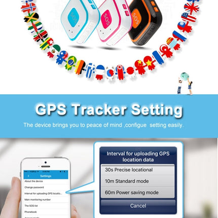 V28 Necklace Style GSM Mini LBS WiFi AGPS Tracker SOS Communicator, V28