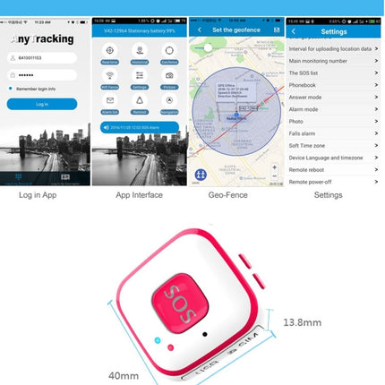 V28 Necklace Style GSM Mini LBS WiFi AGPS Tracker SOS Communicator, V28