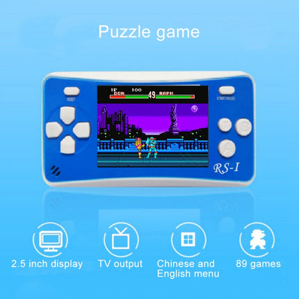 RS-1 Retro Portable Handheld Game Console, 2.5 inch 8 Bits True Color LCD, Built-in 152 Kinds Games