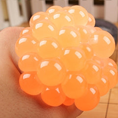 6cm Anti-Stress Face Reliever Grape Ball Extrusion Mood Squeeze Relief Healthy Funny Tricky Vent Toy, 6cm Green, 6cm Blue, 6cm Magenta, 6cm Orange