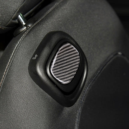 Car Seat Back Handle Carbon Fiber Decorative Sticker for BMW Mini Cooper F55 / F56, For BMW Mini Cooper JCW One F56
