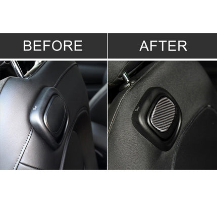 Car Seat Back Handle Carbon Fiber Decorative Sticker for BMW Mini Cooper F55 / F56, For BMW Mini Cooper JCW One F56