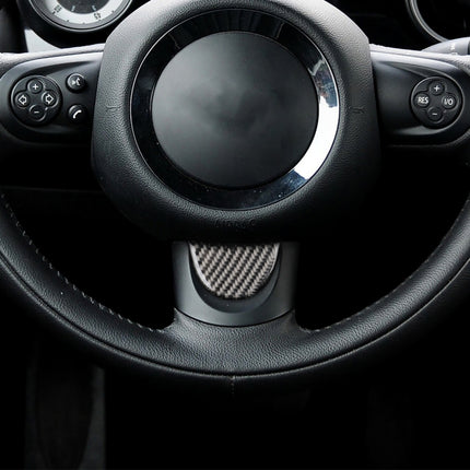 Car Steering Wheel Carbon Fiber Decorative Sticker for BMW Mini R53 / R55 / R57 / R58 / R59 / R60 / R50 / R52 / F55 / F56, For BMW Mini R53