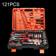 121 In 1 Multi-function Car Repair Combination Toolbox Ratchet Wrench Set, 121 In 1