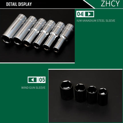 150 In 1 Multi-function Car Repair Combination Toolbox Ratchet Wrench Set