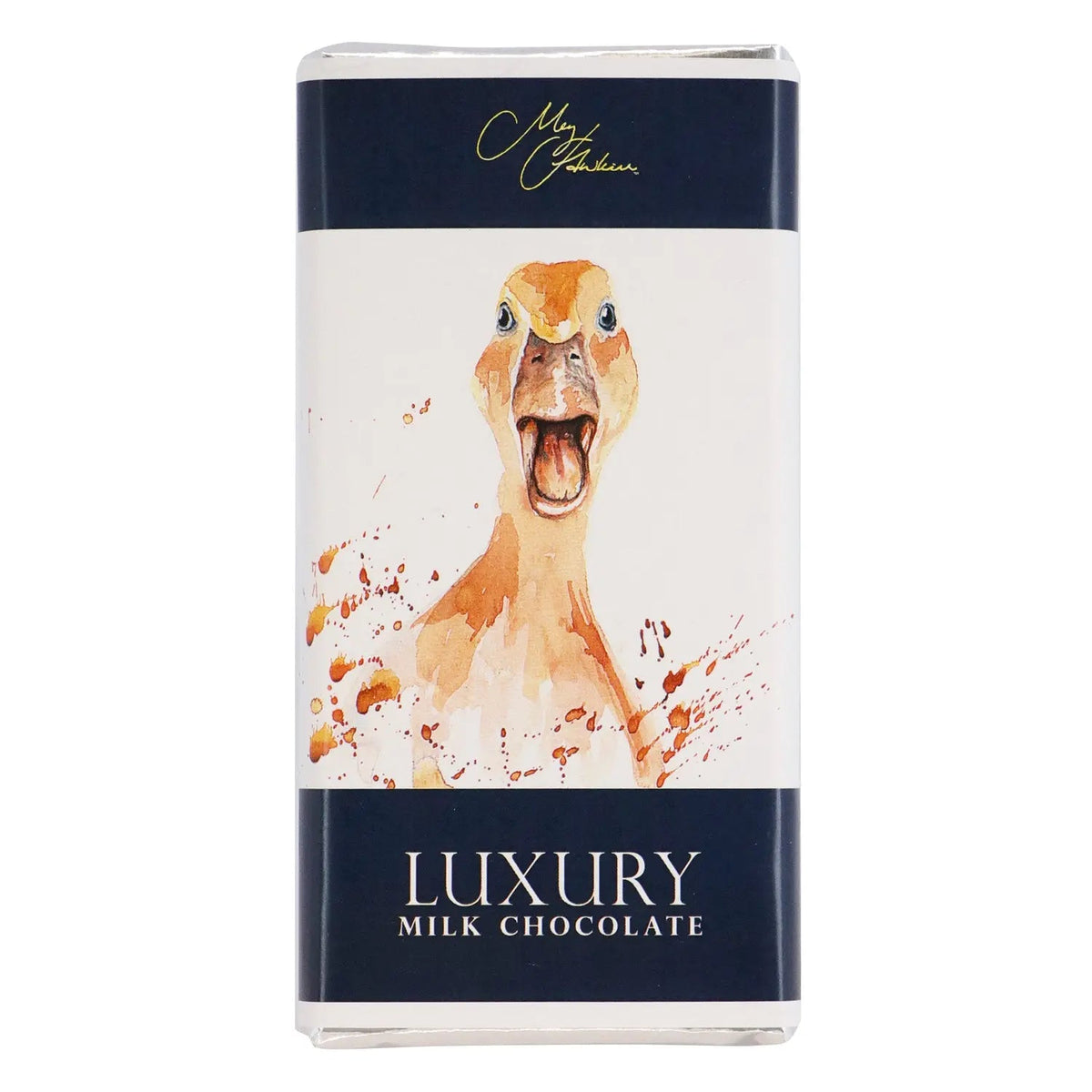 Meg Hawkins Duck design milk chocolate bar