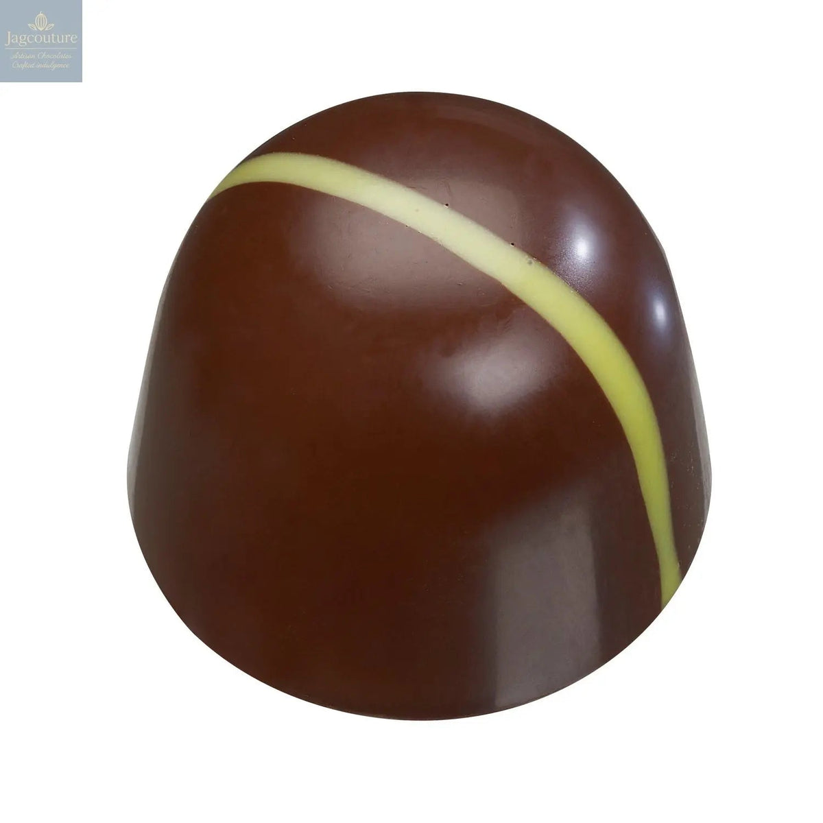 Gin Dome - gin, tonic and lime filling with yellow stripe décor 12.3g