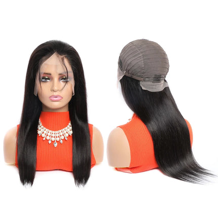 Wholesale 30Inches Bone Straight Human Hair Wig for Glueless Soft Shiny Natural Color 13X4Swiss Lace Front Raw Vietnamese Virgin