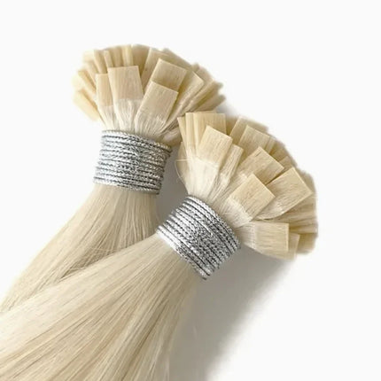 Italian Keratin Double Drawn Blonde K Tip Extensions Vietnamese Raw Virgin Hair Flat Weft Human Hair Extension