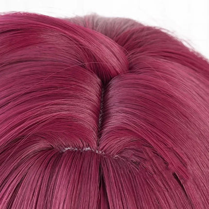 Wholesale Shikanoin Heizou Wig Cosplay 50cm Medium Long Dark Red Synthetic Genshin Impact Anime Halloween Party Hair Wig