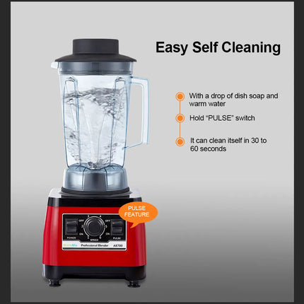【7 Years Warranty】BPA Free Heavy Duty Commercial Grade Blender Professional Mixer Juicer Ice Smoothies Peak 2200W