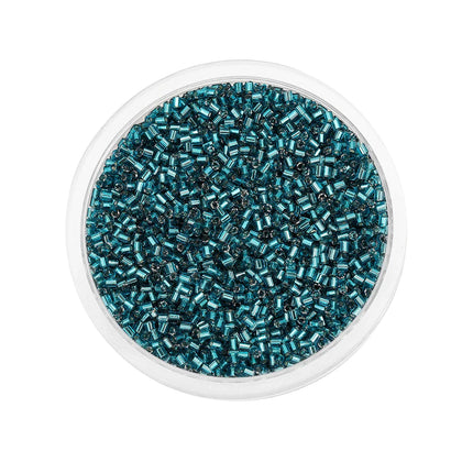 1000/1800Pcs 2mm Hexagon Czech Glass Cylindrical Loose Small Seed Needle Beads for DIY Bracelet Necklace Jewelry Making Supplies