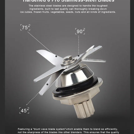 【7 Years Warranty】BPA Free Heavy Duty Commercial Grade Blender Professional Mixer Juicer Ice Smoothies Peak 2200W