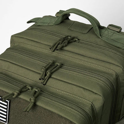 QT&QY 50L Tactical Backpack survival Bag Hunting MOLLE Backpack GYM For Men EDC Outdoor Hiking Rucksack Witch Bottle Holder