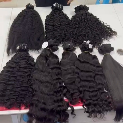 Top Quality Raw Human Hair Extension Cambodian Wavy Burmese Curly Hair Vendor