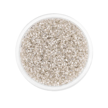 1000/1800Pcs 2mm Hexagon Czech Glass Cylindrical Loose Small Seed Needle Beads for DIY Bracelet Necklace Jewelry Making Supplies