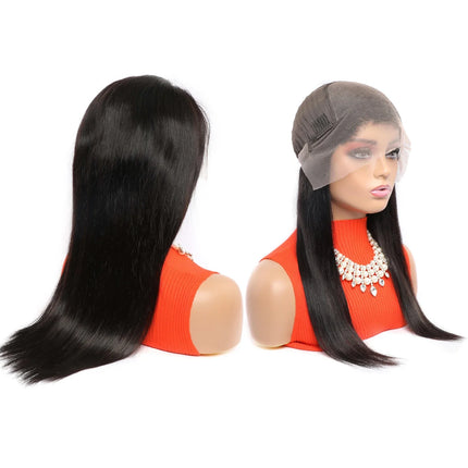 Wholesale 30Inches Bone Straight Human Hair Wig for Glueless Soft Shiny Natural Color 13X4Swiss Lace Front Raw Vietnamese Virgin