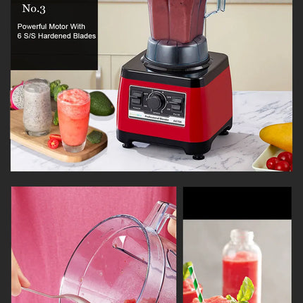 【7 Years Warranty】BPA Free Heavy Duty Commercial Grade Blender Professional Mixer Juicer Ice Smoothies Peak 2200W