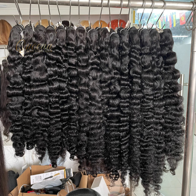 Hot Selling Cuticle Aligned Raw Vietnamese Human Hair Extension Raw Indian Curl Burmese Curly Natural Wave Hair Bundles