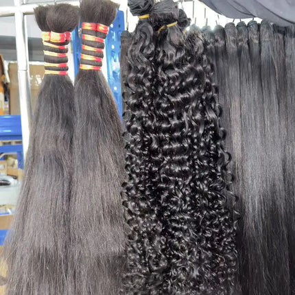 Top Quality Raw Human Hair Extension Cambodian Wavy Burmese Curly Hair Vendor