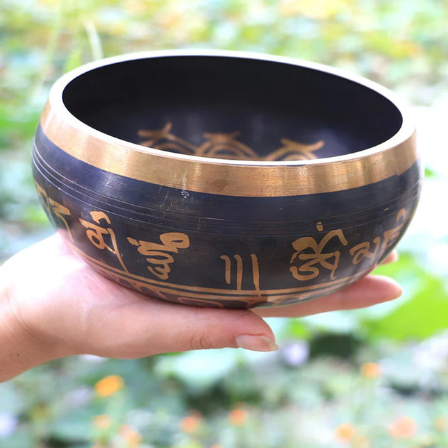 Tibetan Chime Singing Bowl Striker Handmade Buddha Yoga Meditation Sound Yoga Meditation Healing Copper Singing Bowl