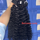 Burmese curly 1bundle / natural black / 24 Inches