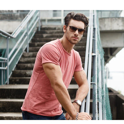 100% Cotton Men T-shirt Casual Soft Fitness Summer Thin T-shirts Men's Home Clothes O-Neck Short Sleeve Soild T Shirt for Men