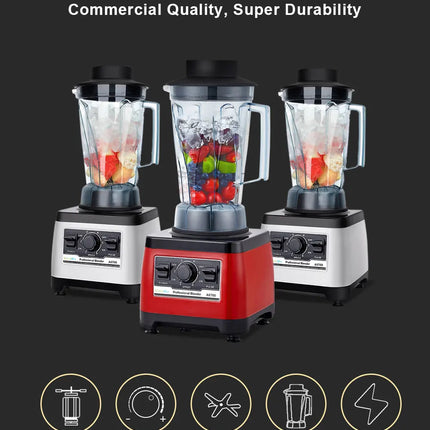 【7 Years Warranty】BPA Free Heavy Duty Commercial Grade Blender Professional Mixer Juicer Ice Smoothies Peak 2200W