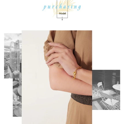 Yhpup Trendy Heart Double Layered Bracelet Stainless Steel Metal Texture Stylish Charm Jewelry браслеты женские Summer Gift