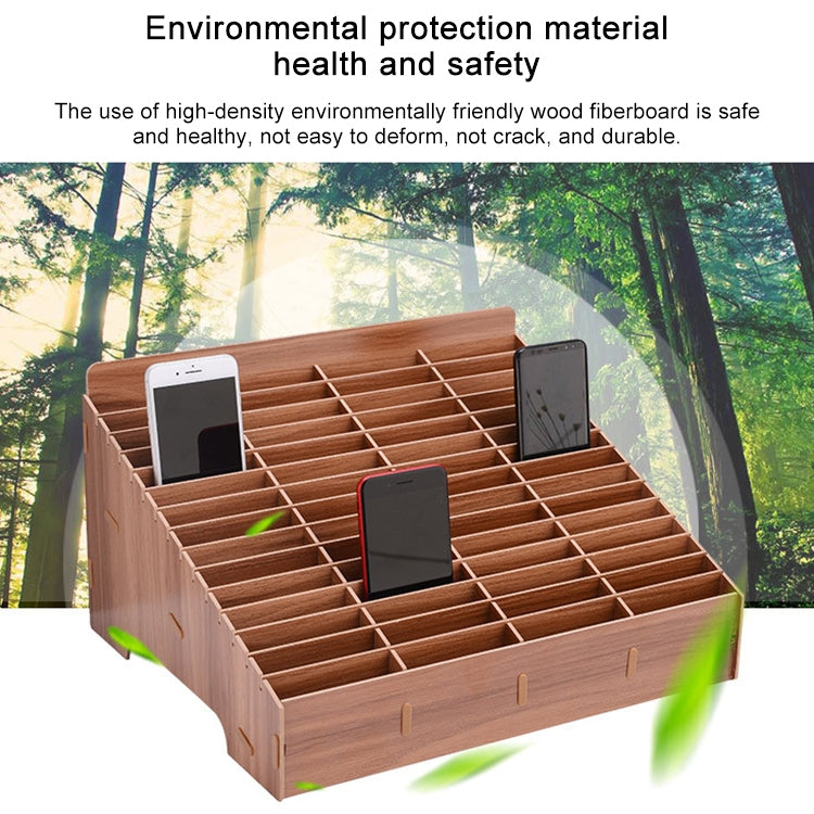 Wooden Multi-cell Mobile Phone Film Stand Desktop Display Rack, 30 Grids, Size: 31.5x23.5x18.5cm