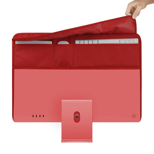Funda a prueba de polvo portátil para Apple iMac de 24 pulgadas, funda para monitor LCD de computadora de escritorio Apple con bolsa de almacenamiento, 24 pulgadas (azul), 24 pulgadas (violeta), 24 pulgadas (rojo), 24 pulgadas (negro), 24 pulgadas (gris)