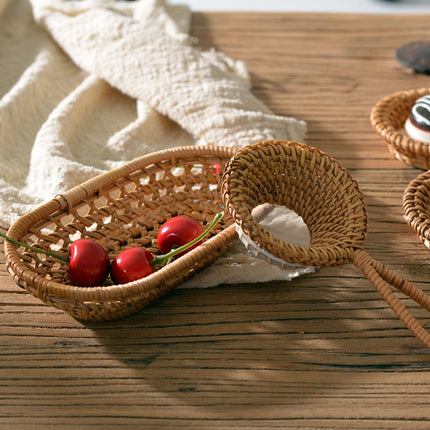 GP36 Rattan Braided Small Towel Holder Basket, Towel Holder Basket