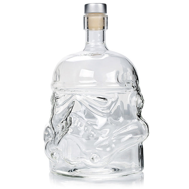 Glass Bottle Wine Pot Decanter Transparent Crystal Vodka Flagon Gift, Capacity: 650ml