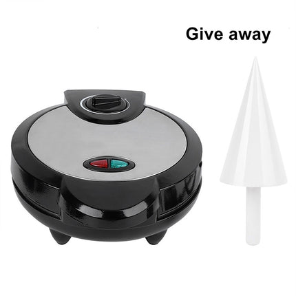 Electric Egg Roll Maker DIY Ice Cream Cone Machine Crispy Omelet Machine Pancake Machine, EU Plug, EU Plug