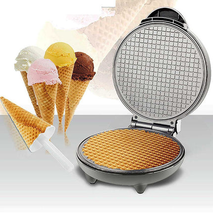 Electric Egg Roll Maker DIY Ice Cream Cone Machine Crispy Omelet Machine Pancake Machine, EU Plug, EU Plug
