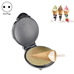 Electric Egg Roll Maker DIY Ice Cream Cone Machine Crispy Omelet Machine Pancake Machine, EU Plug, EU Plug