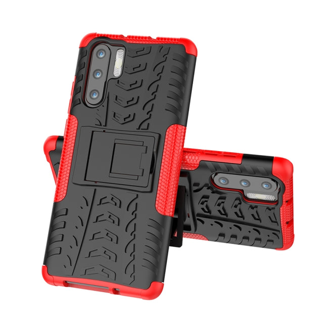 Tire Texture TPU+PC Shockproof Case for Huawei P30 Pro, with Holder, For Huawei P30 Pro