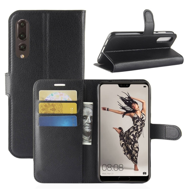 For Huawei  P20 Pro Litchi Texture Horizontal Flip Leather Case with Wallet & Holder & Card Slots