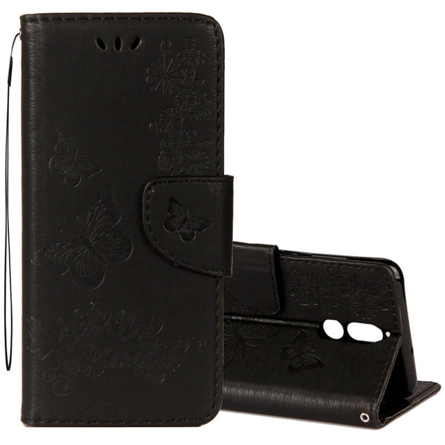 For Huawei  Mate 10 Lite Vintage Embossed Floral Butterfly Pattern Horizontal Flip Leather Case with Card Slot & Holder & Wallet & Lanyard , For Mate 10 Lite