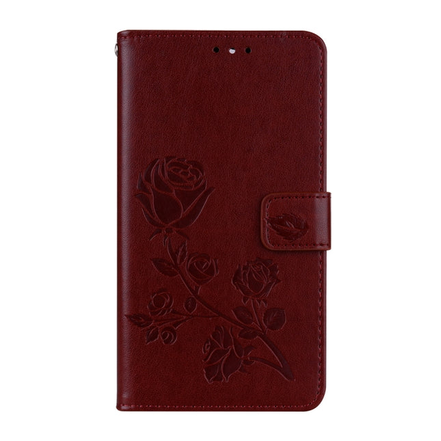For Huawei Mate 10 Lite Rose Embossed Horizontal Flip Environmental PU Leather Case with Holder & Card Slots & Wallet